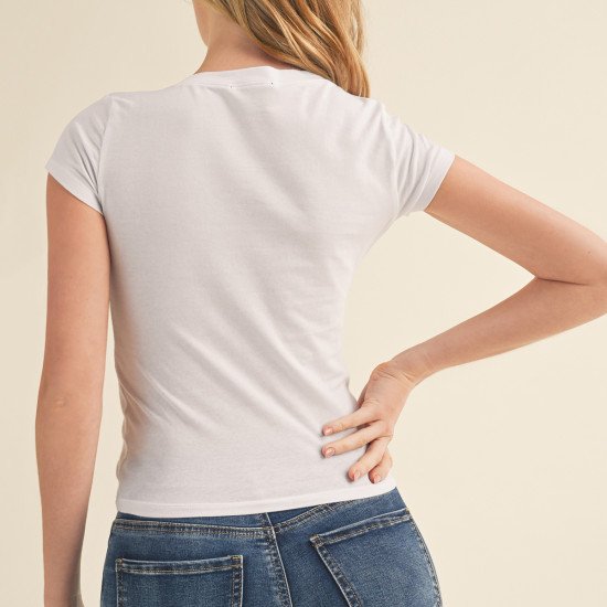 Blusa Tipo Slim Cuello Redondo